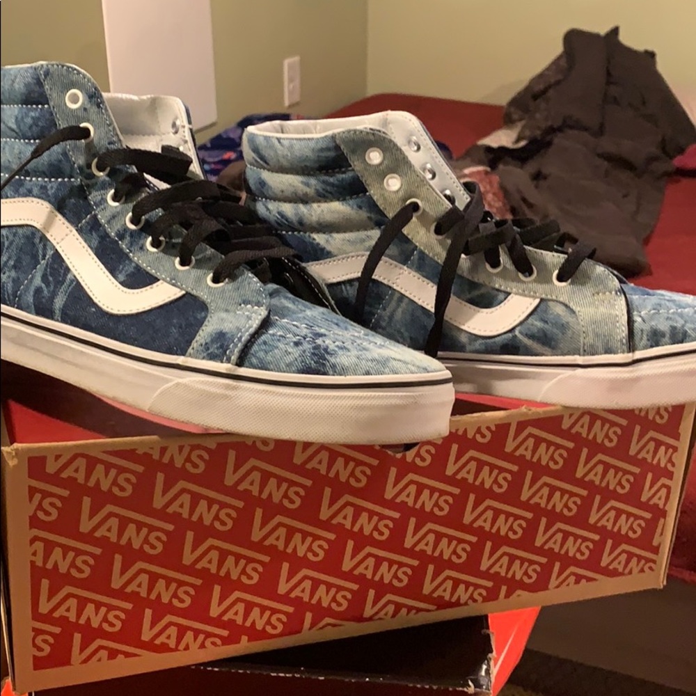 Acid denim vans